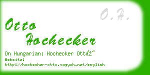 otto hochecker business card